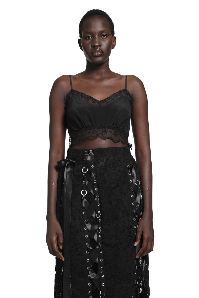 SIMONE ROCHA Lace Trim Negligee Bralette woman
