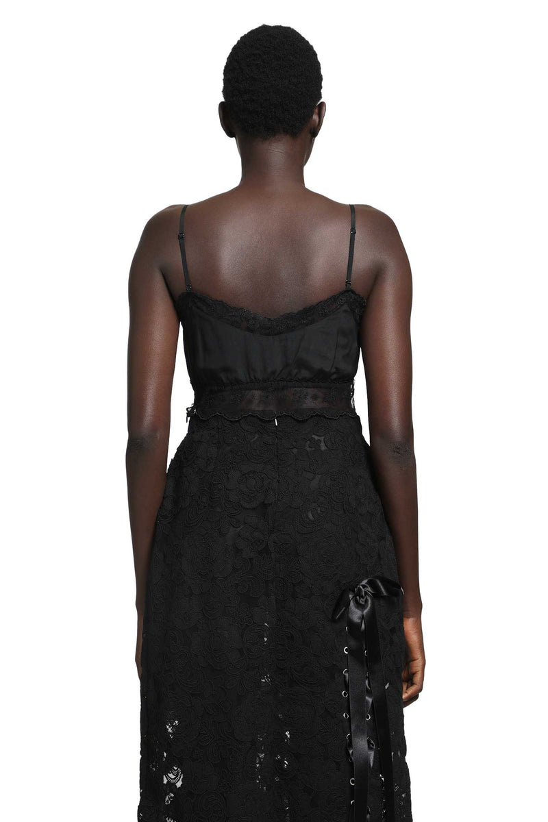 SIMONE ROCHA Lace Trim Negligee Bralette woman