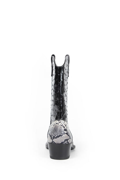 MARTINE ROSE MAN GREY BOOTS
