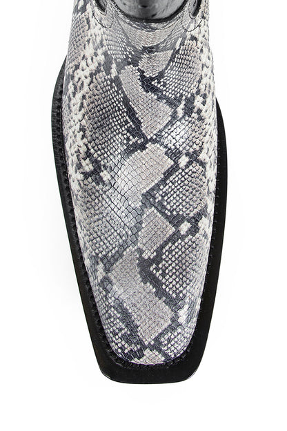 MARTINE ROSE MAN GREY BOOTS