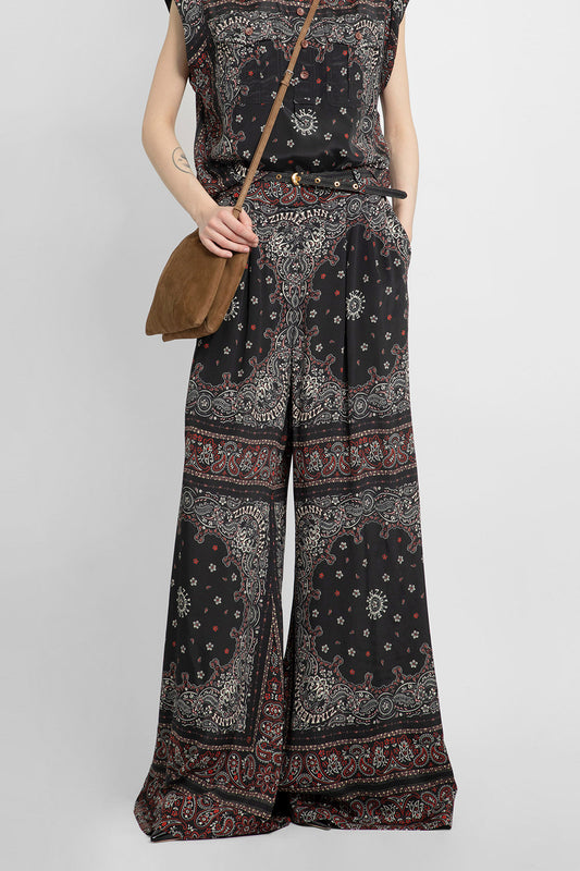 ZIMMERMANN WOMAN BLACK TROUSERS