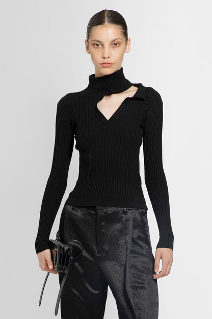 Y/PROJECT WOMAN BLACK KNITWEAR