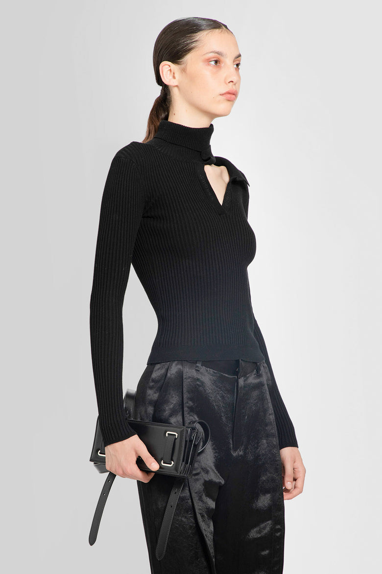 Y/PROJECT WOMAN BLACK KNITWEAR