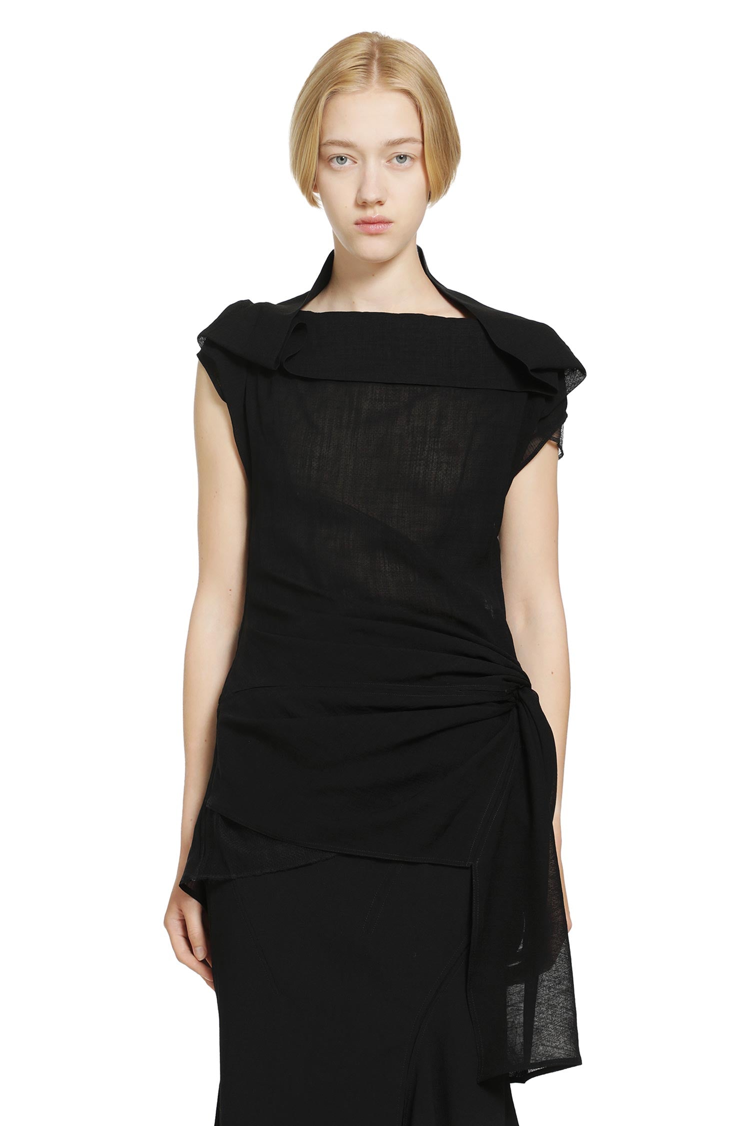 Sleeveless Cowl Neck Top