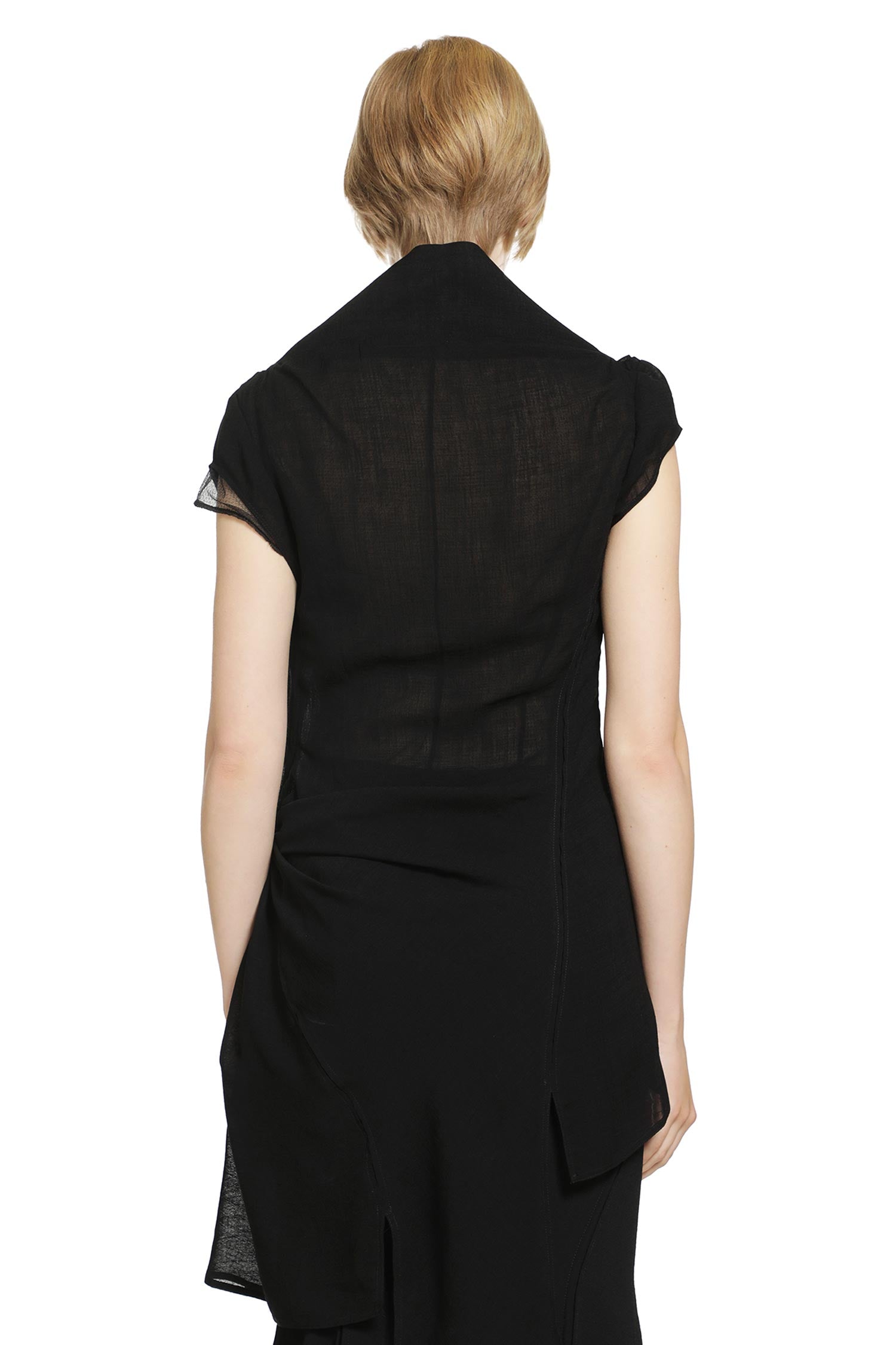 YEHUAFAN Sleeveless Cowl Neck Top woman