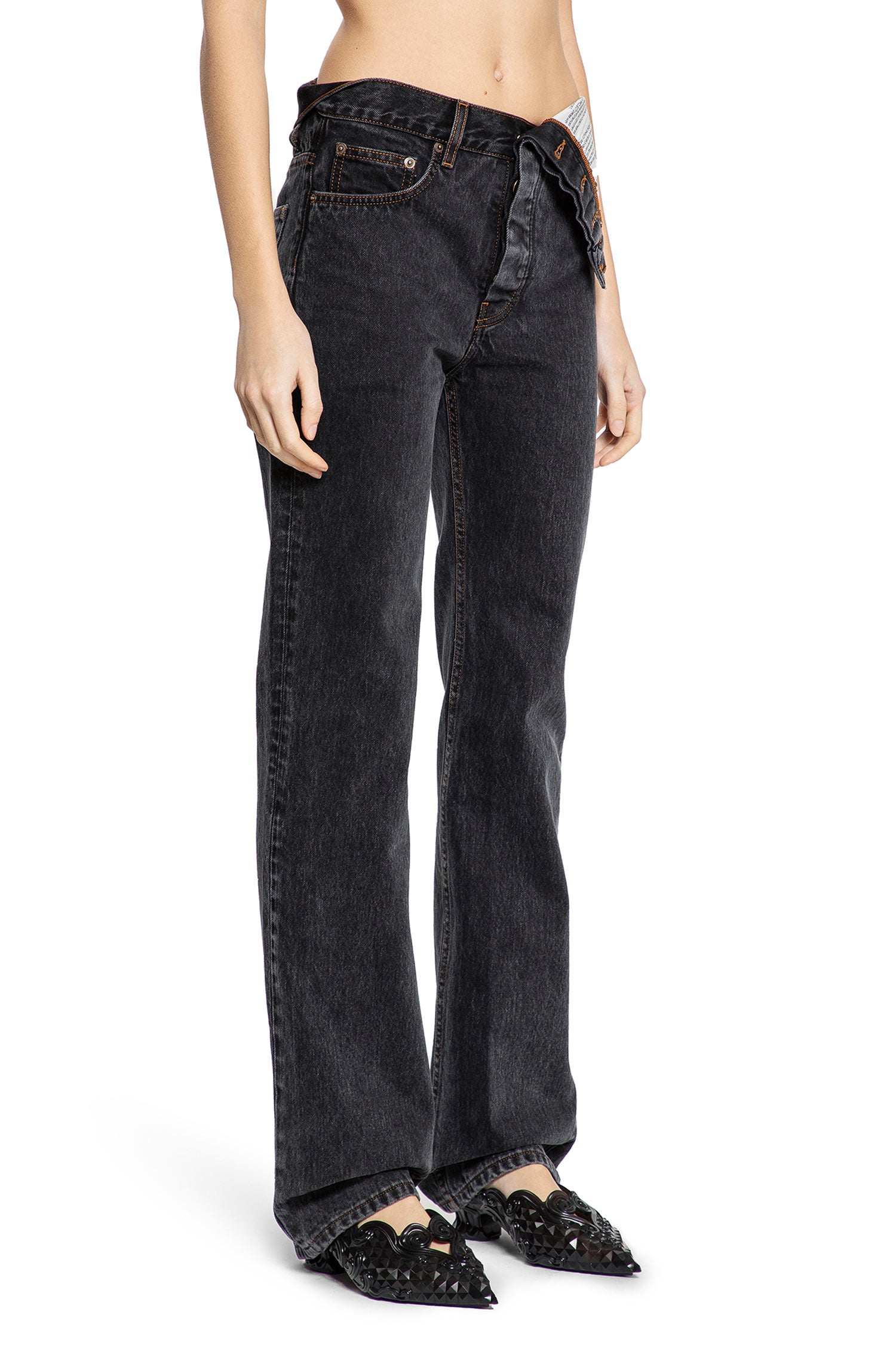 Y/PROJECT WOMAN BLACK JEANS