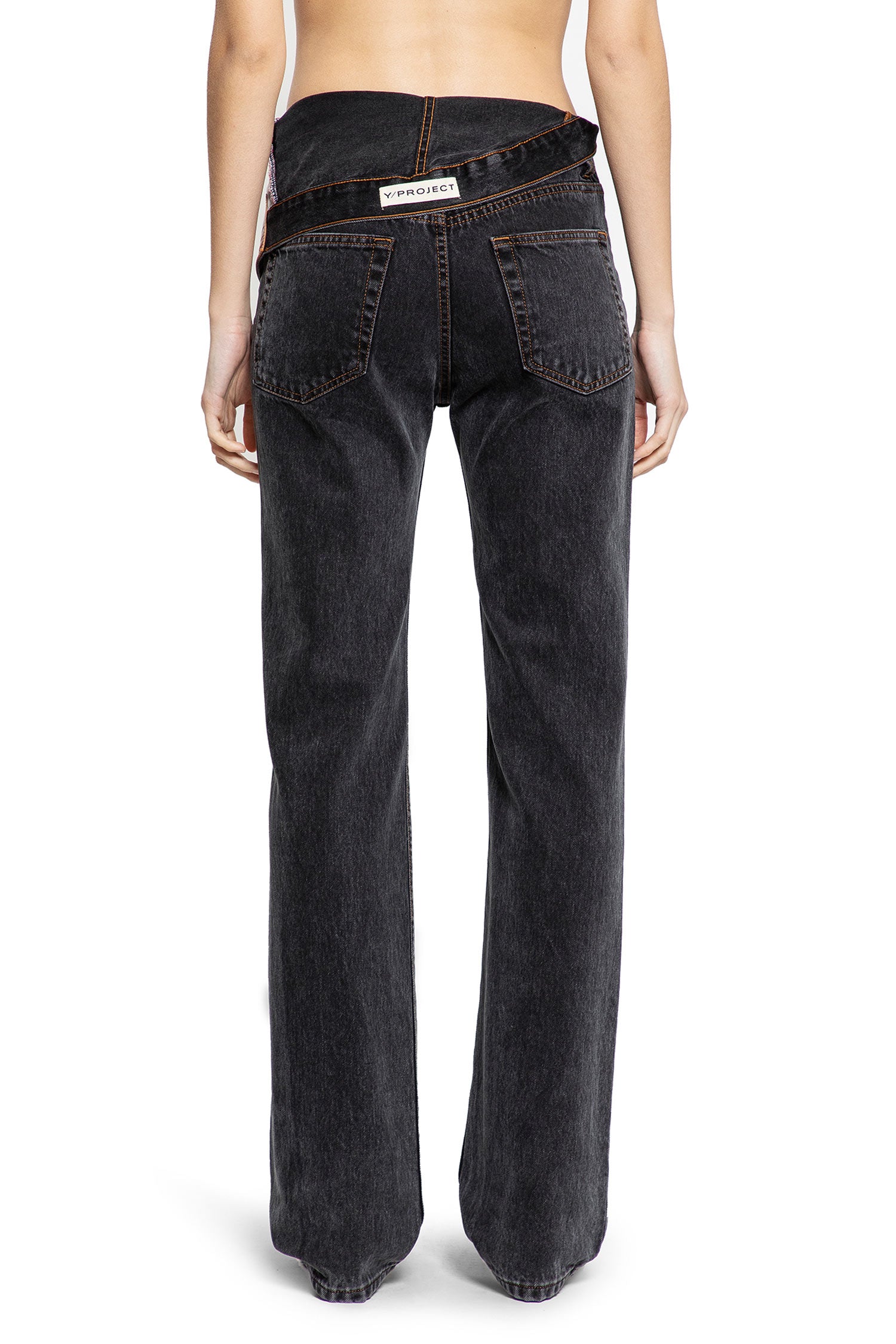 Y/PROJECT WOMAN BLACK JEANS