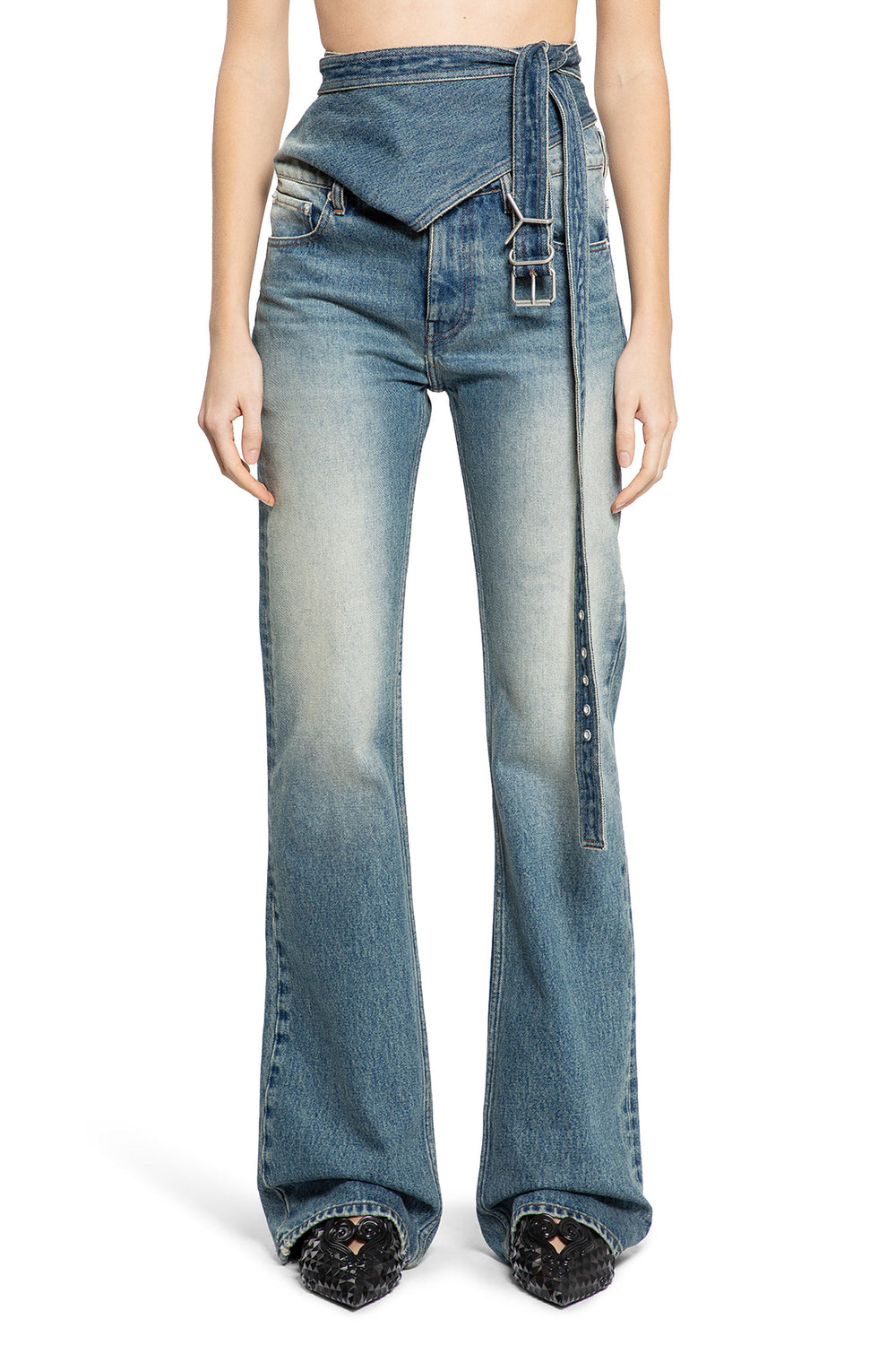 Y/PROJECT WOMAN BLUE JEANS