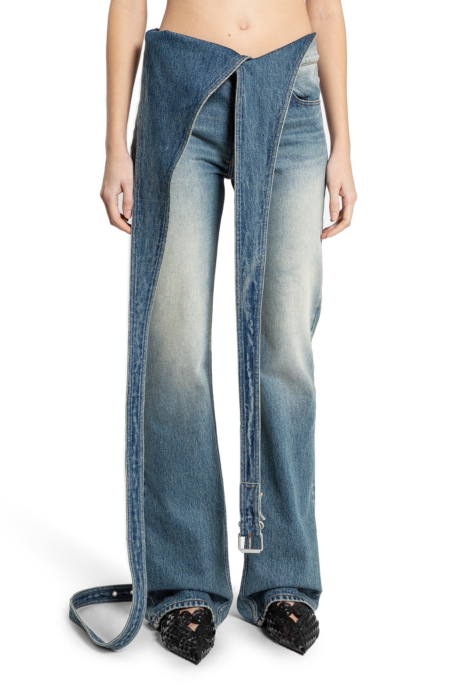 Y/PROJECT WOMAN BLUE JEANS