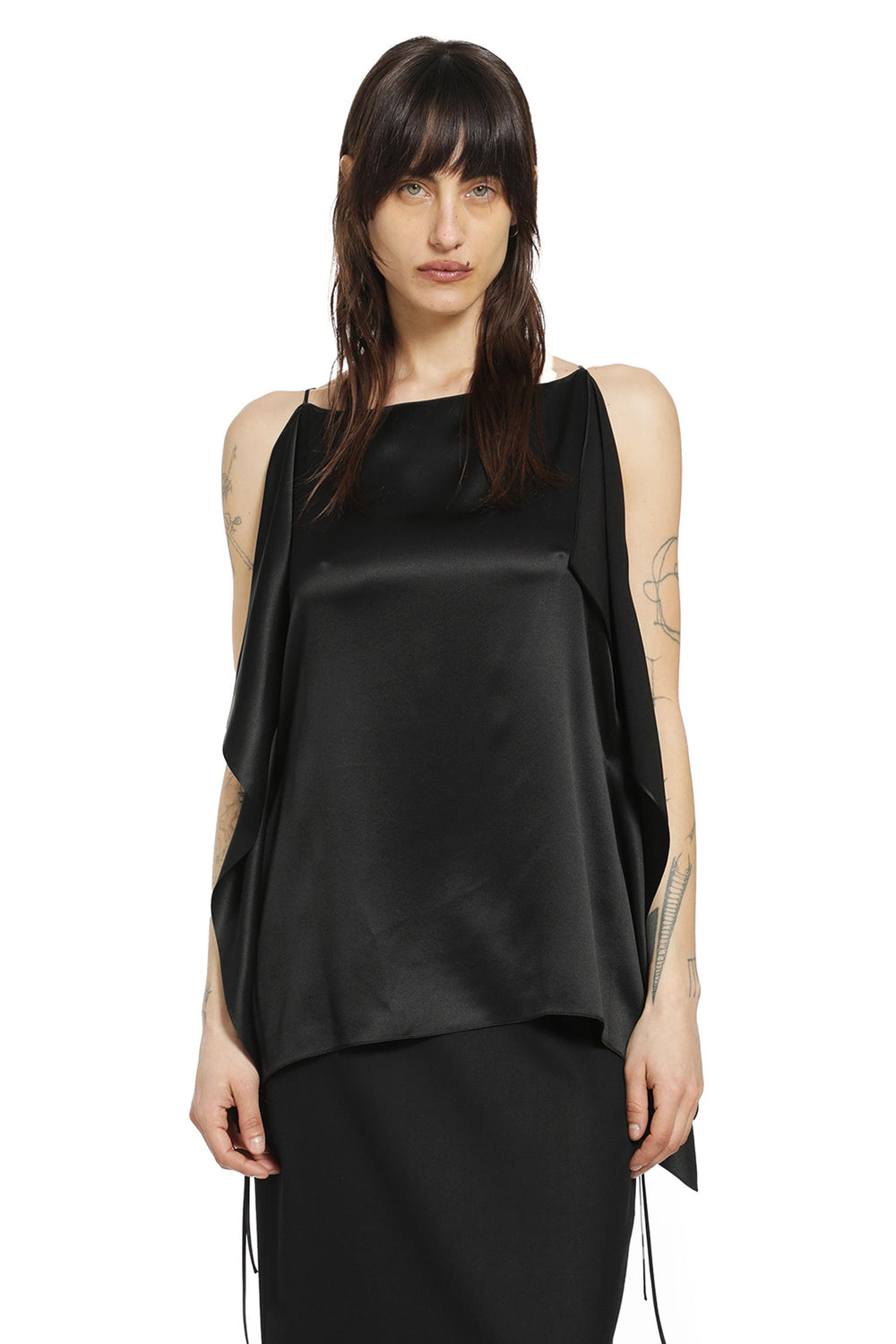 THE ROW Koray Silk Satin Top woman