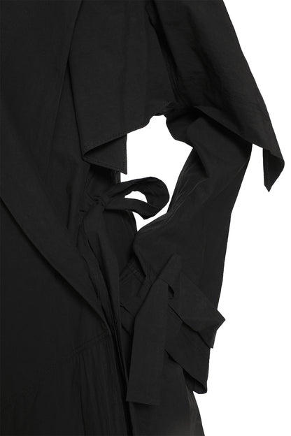 Draped Trench Coat