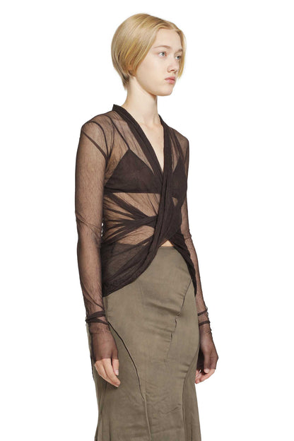 Knotted Top In Organza