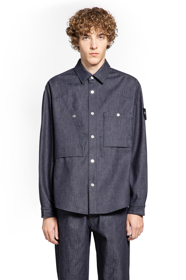 STONE ISLAND MAN BLUE JACKETS