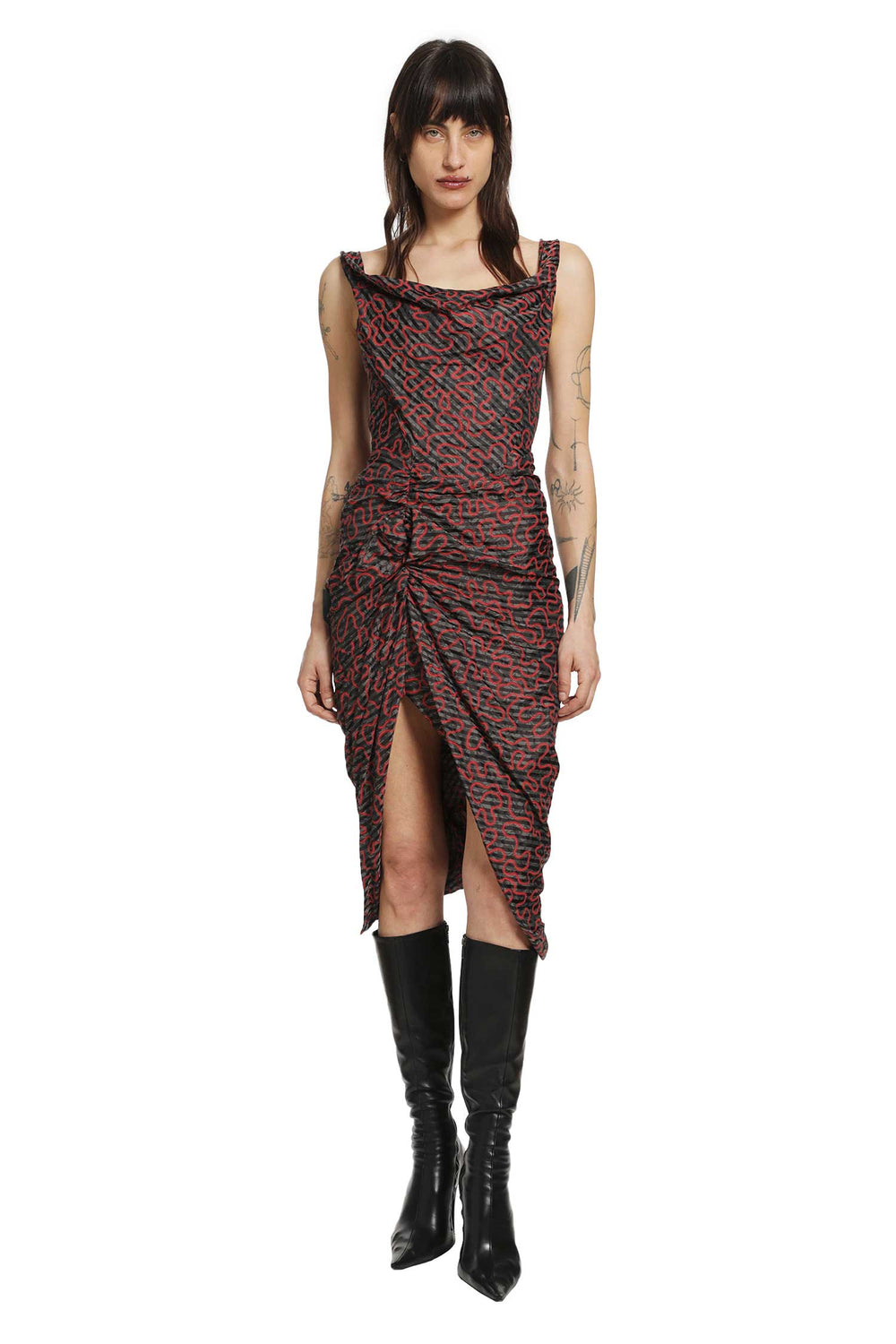 VIVIENNE WESTWOOD Sleeveless Side Panther Dress woman