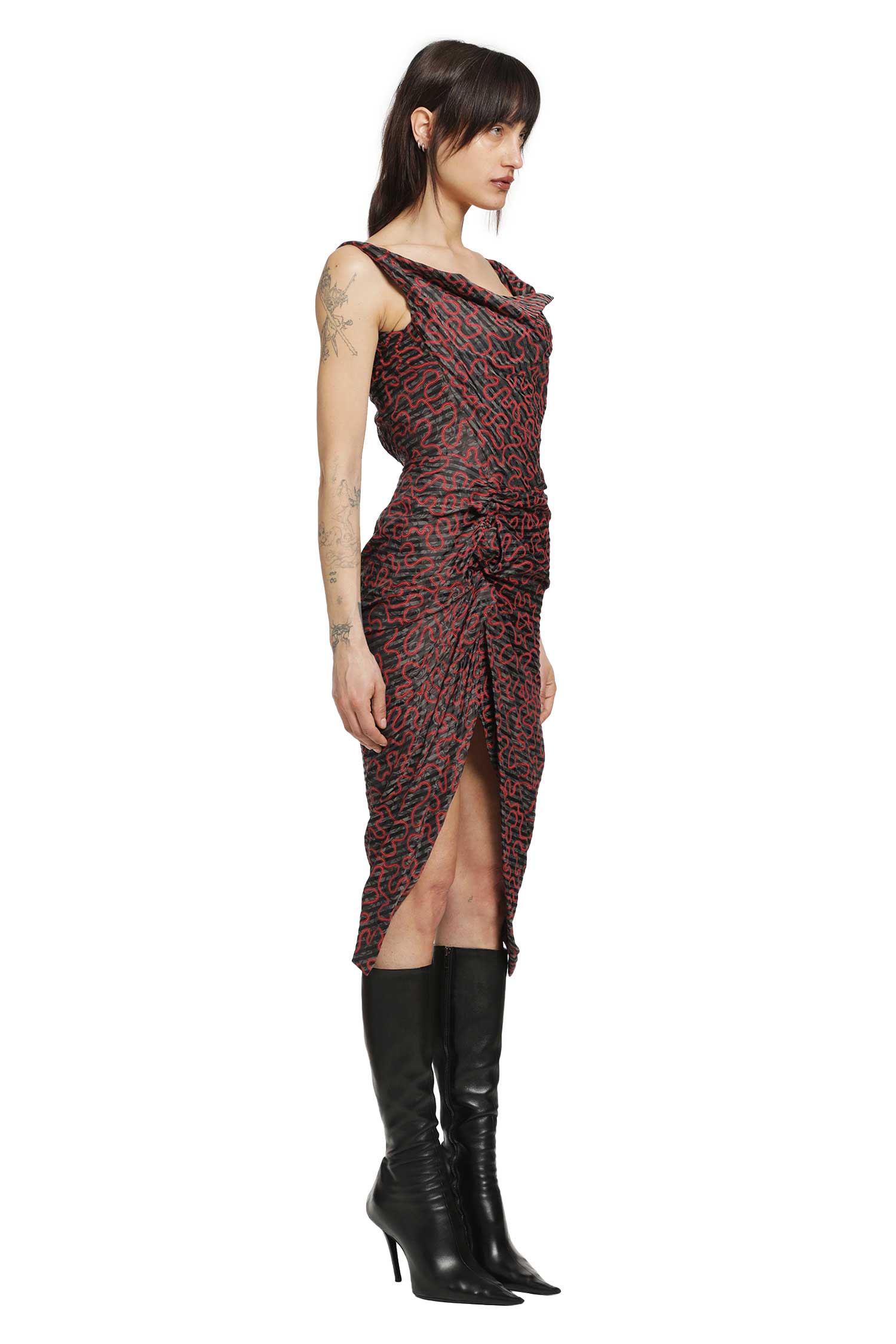 VIVIENNE WESTWOOD Sleeveless Side Panther Dress woman