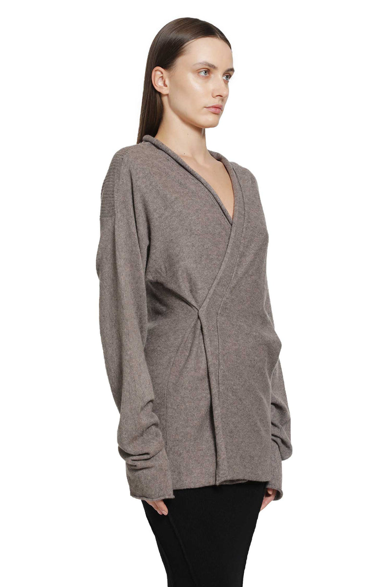 YEHUAFAN Cashmere  Wrap Top woman