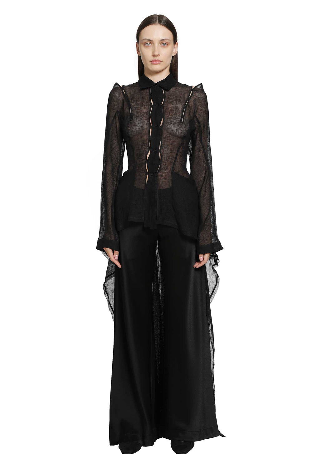 YEHUAFAN Linen Long Dress woman