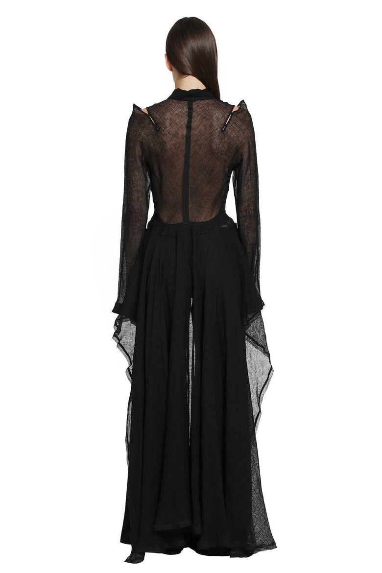 
              YEHUAFAN Linen Long Dress woman
            