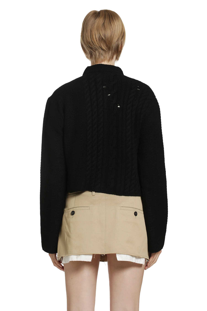 ENFANTS RICHES DÉPRIMÉS Cropped Cardigan woman