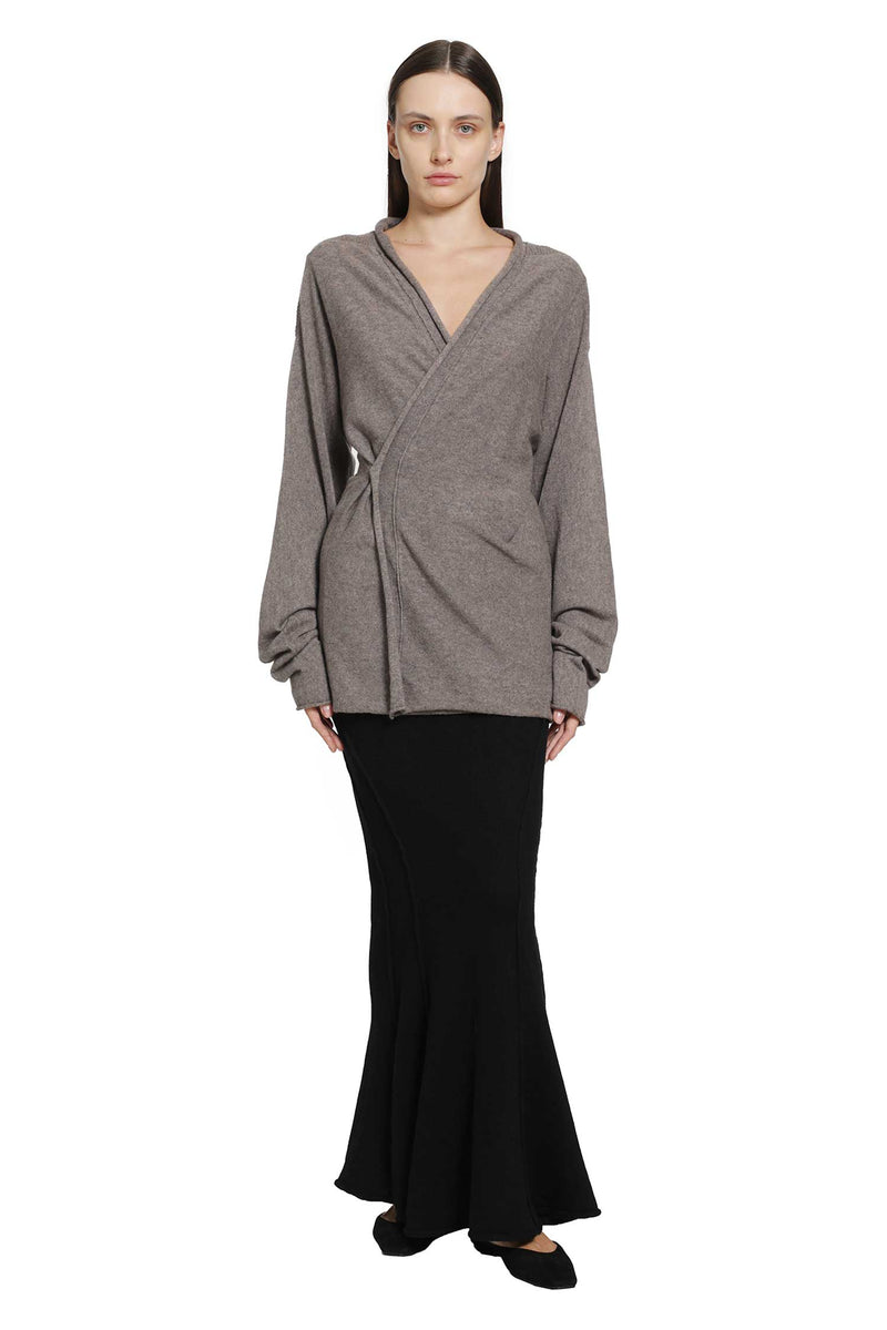 YEHUAFAN Yak Knit Long Skirt woman