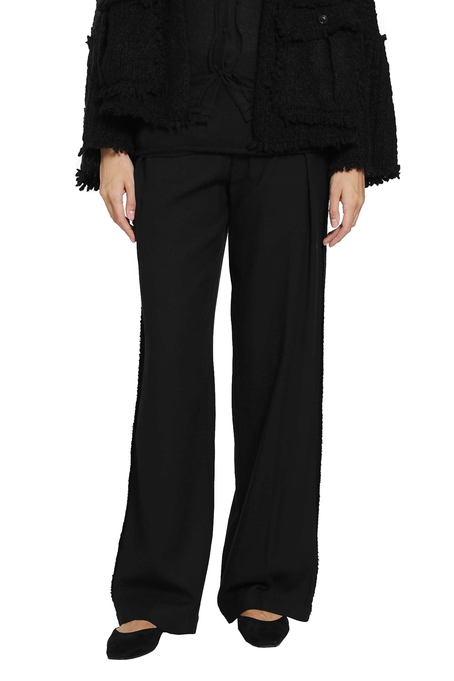 Wool Wide-Leg Trousers