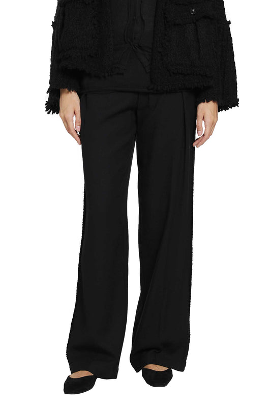 Wool Wide-Leg Trousers
