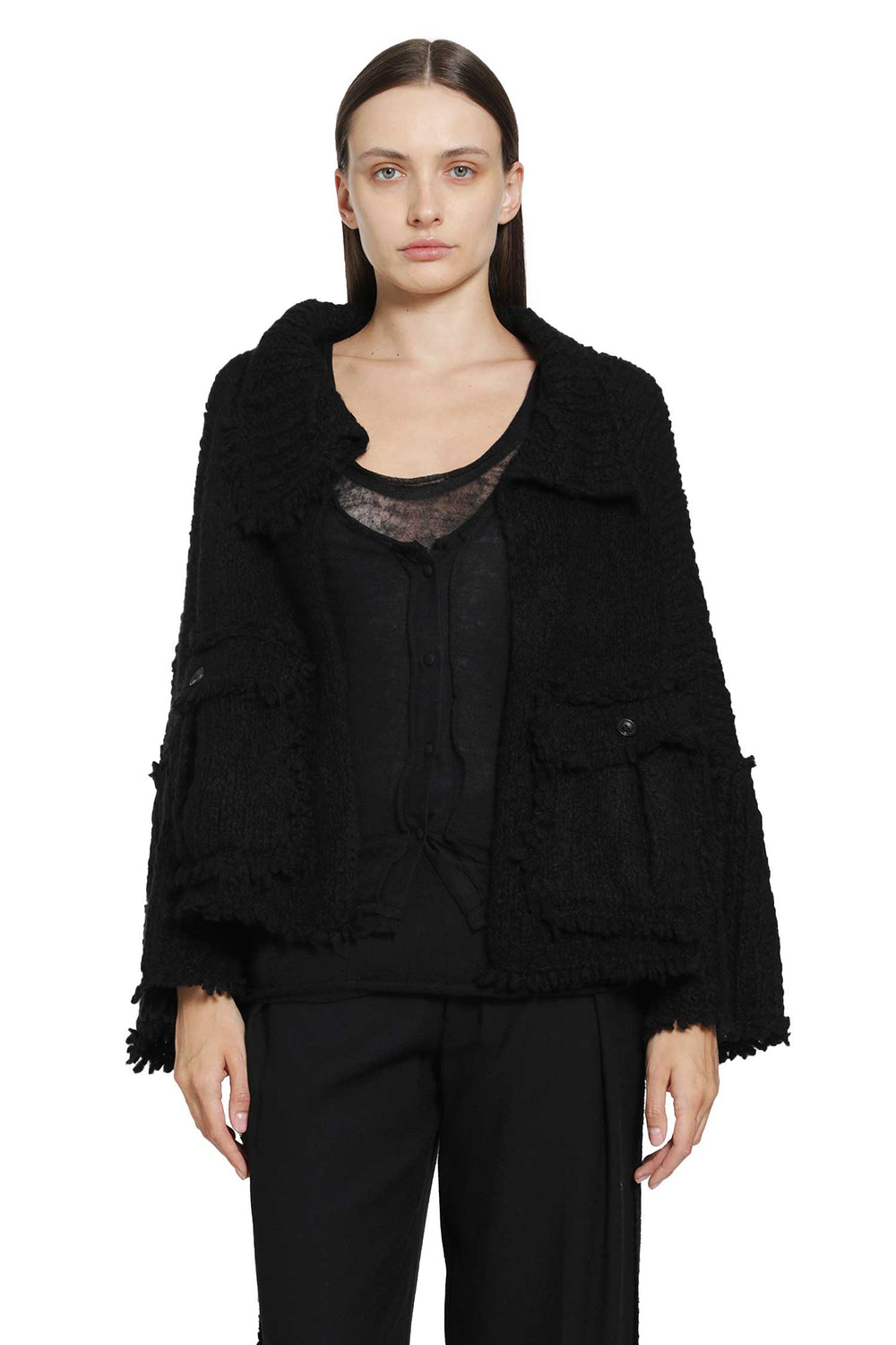 YEHUAFAN Cahmere Knit Jacket woman