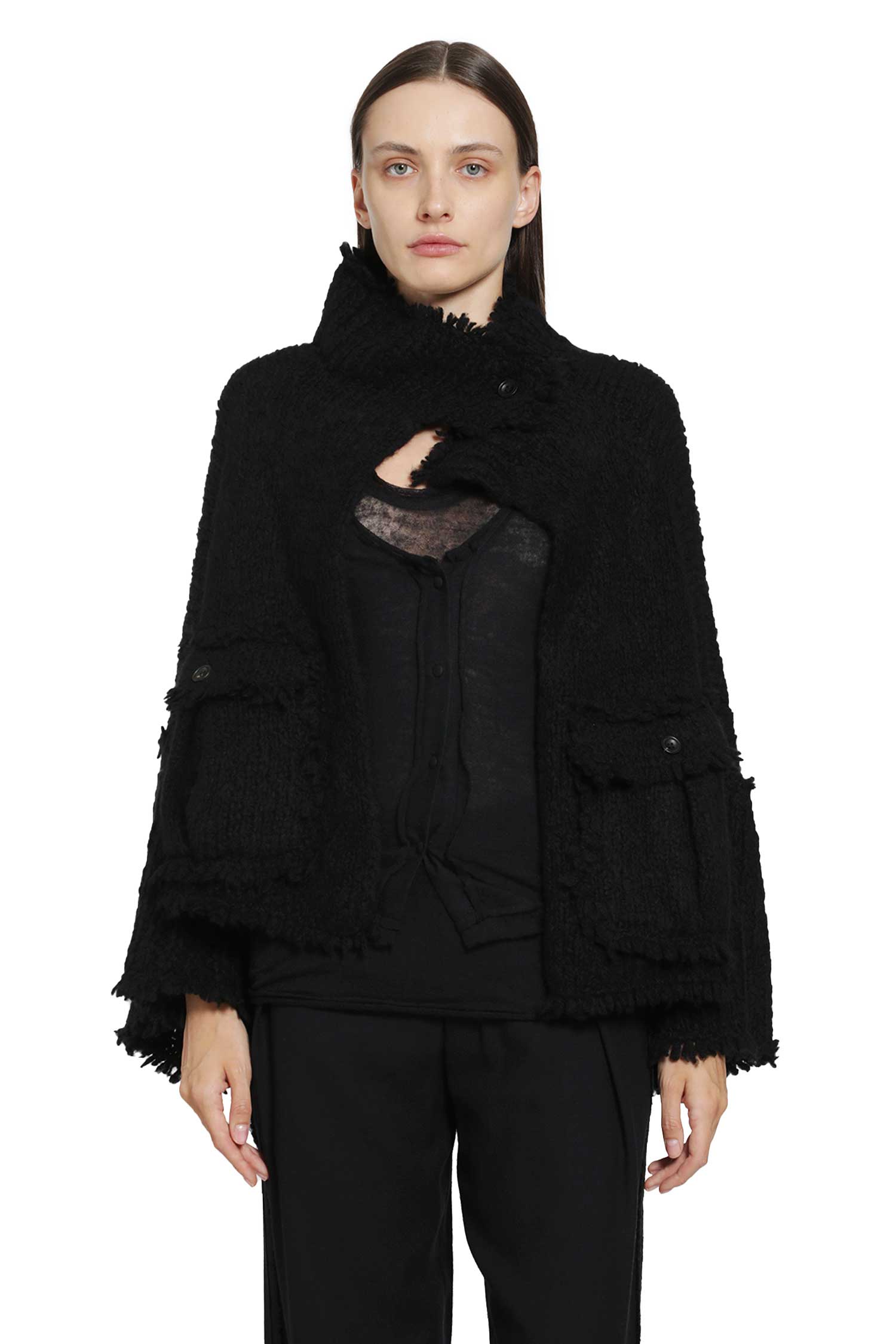 YEHUAFAN Cahmere Knit Jacket woman