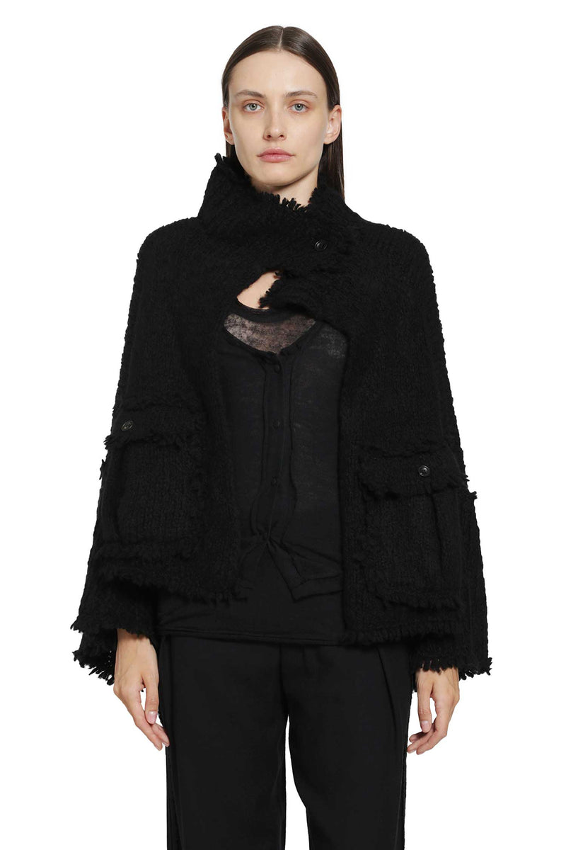 YEHUAFAN Cahmere Knit Jacket woman