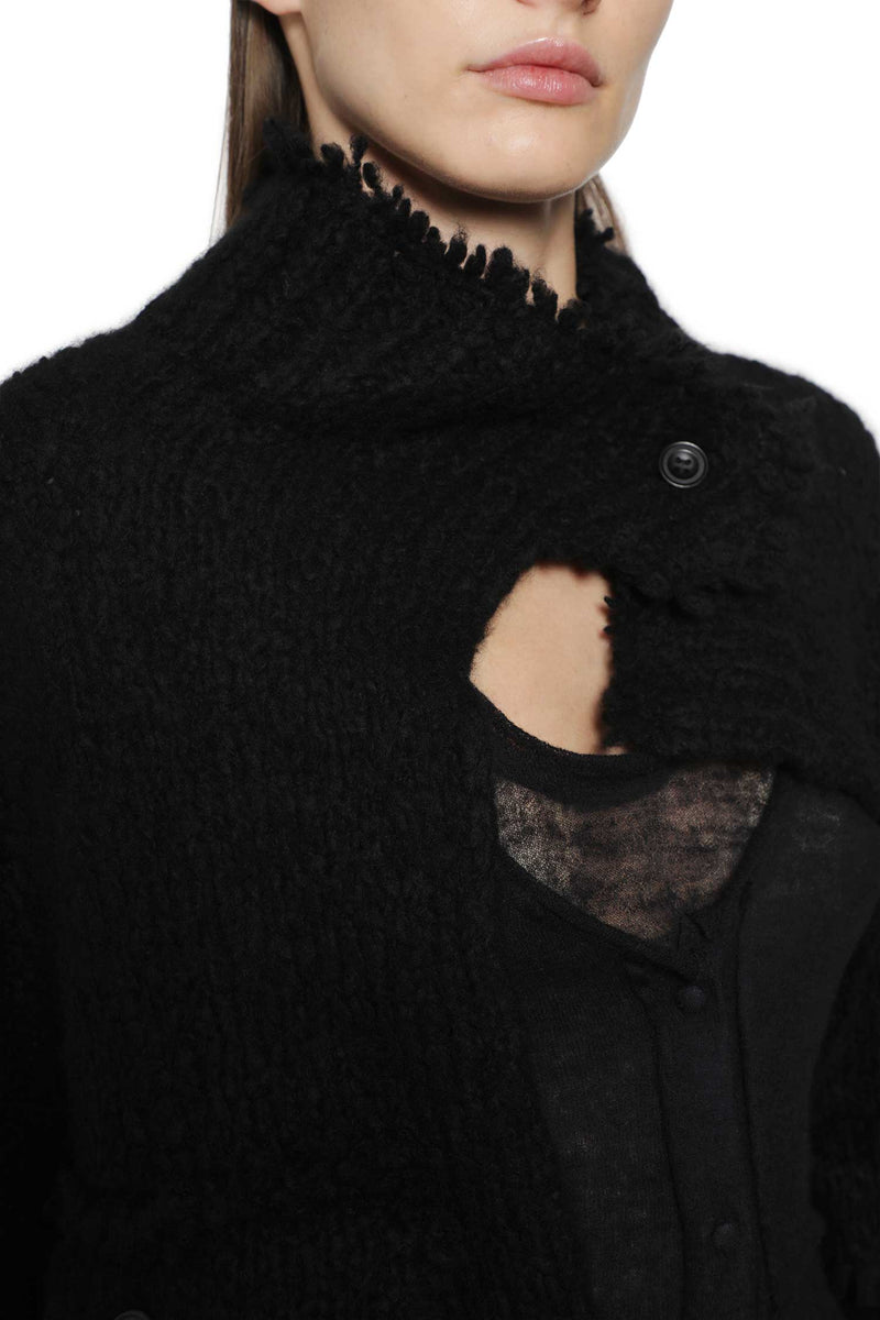 YEHUAFAN Cahmere Knit Jacket woman