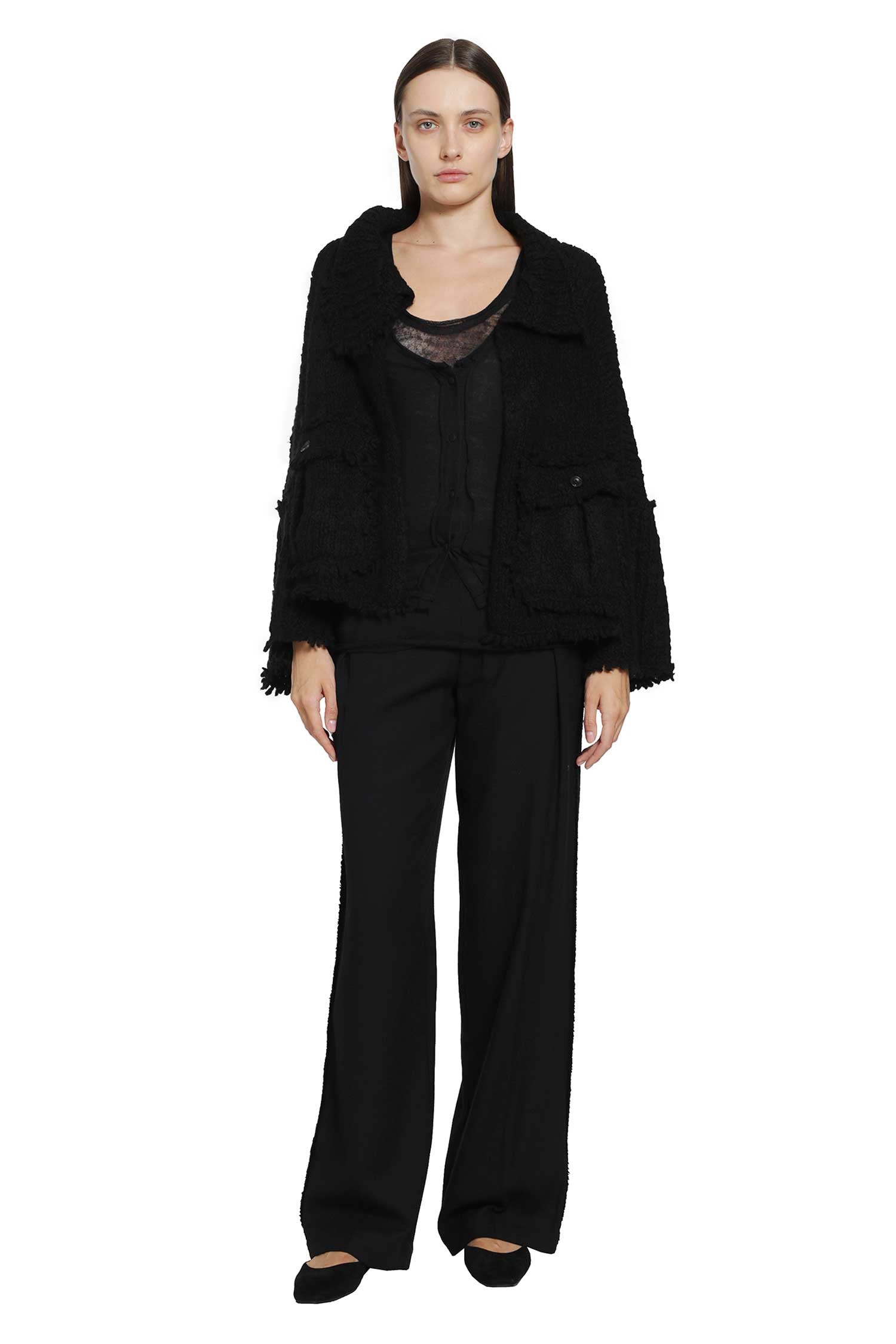 YEHUAFAN Cahmere Knit Jacket woman