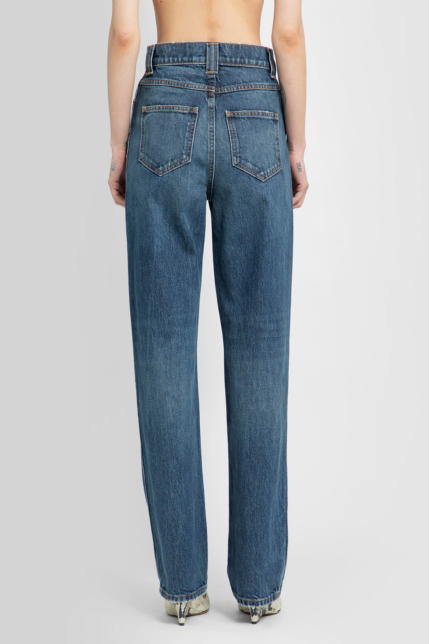 KHAITE WOMAN BLUE JEANS