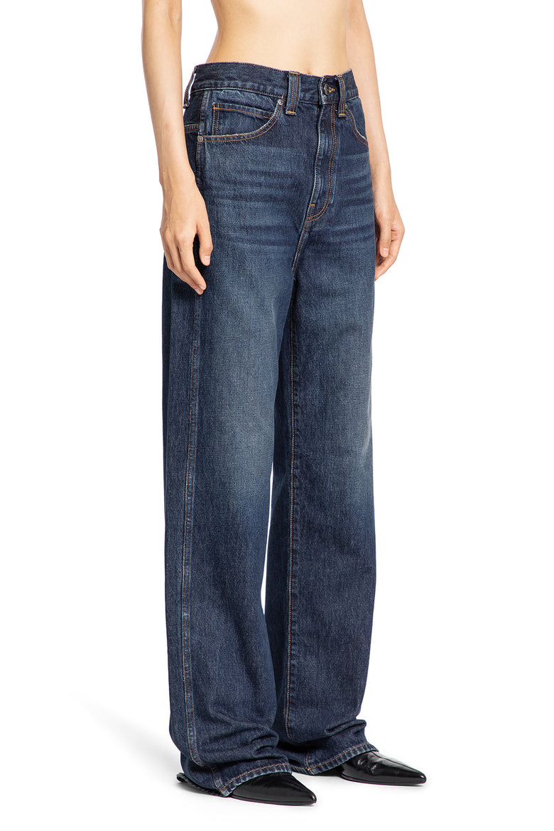 KHAITE WOMAN BLUE JEANS