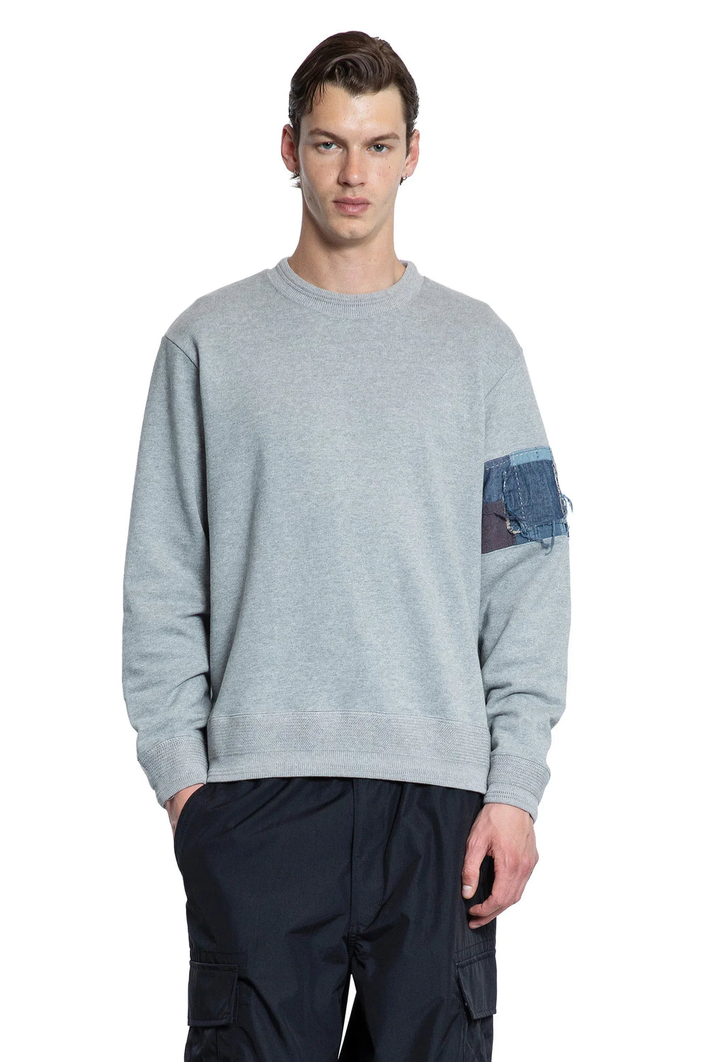 Boro trimmed sweatshirt - Antonioli.eu