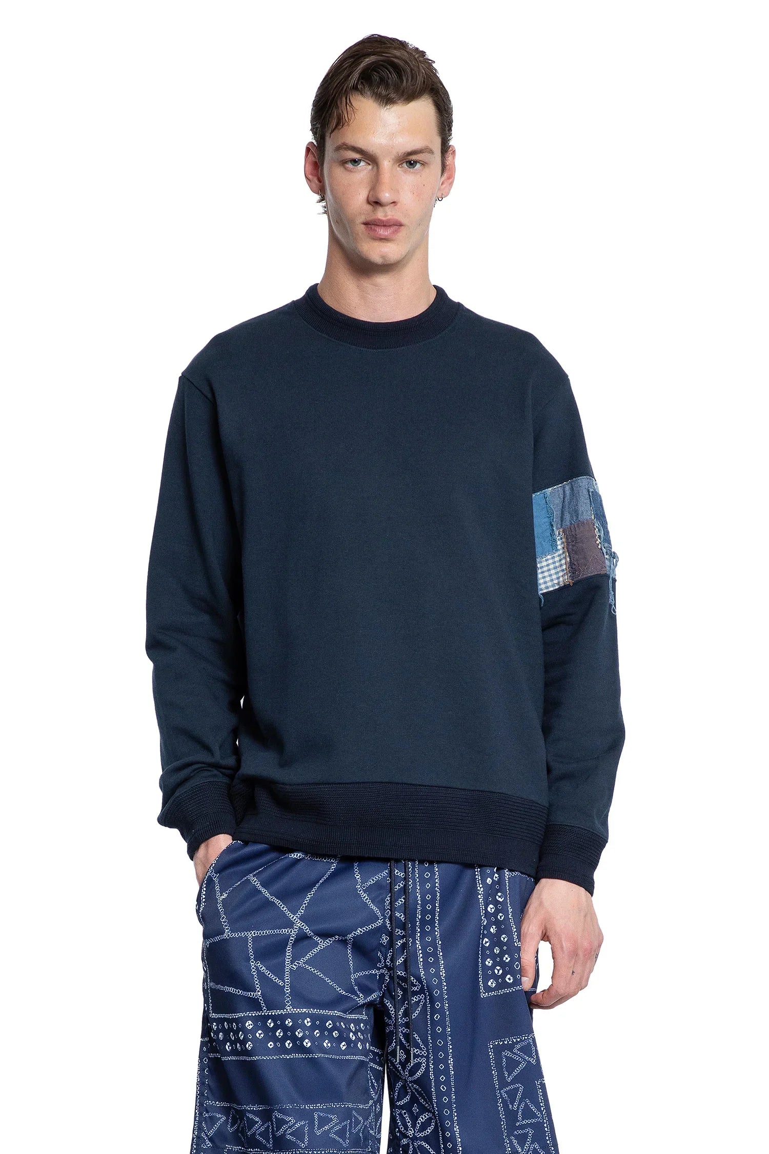 Boro trimmed sweatshirt – Antonioli.eu