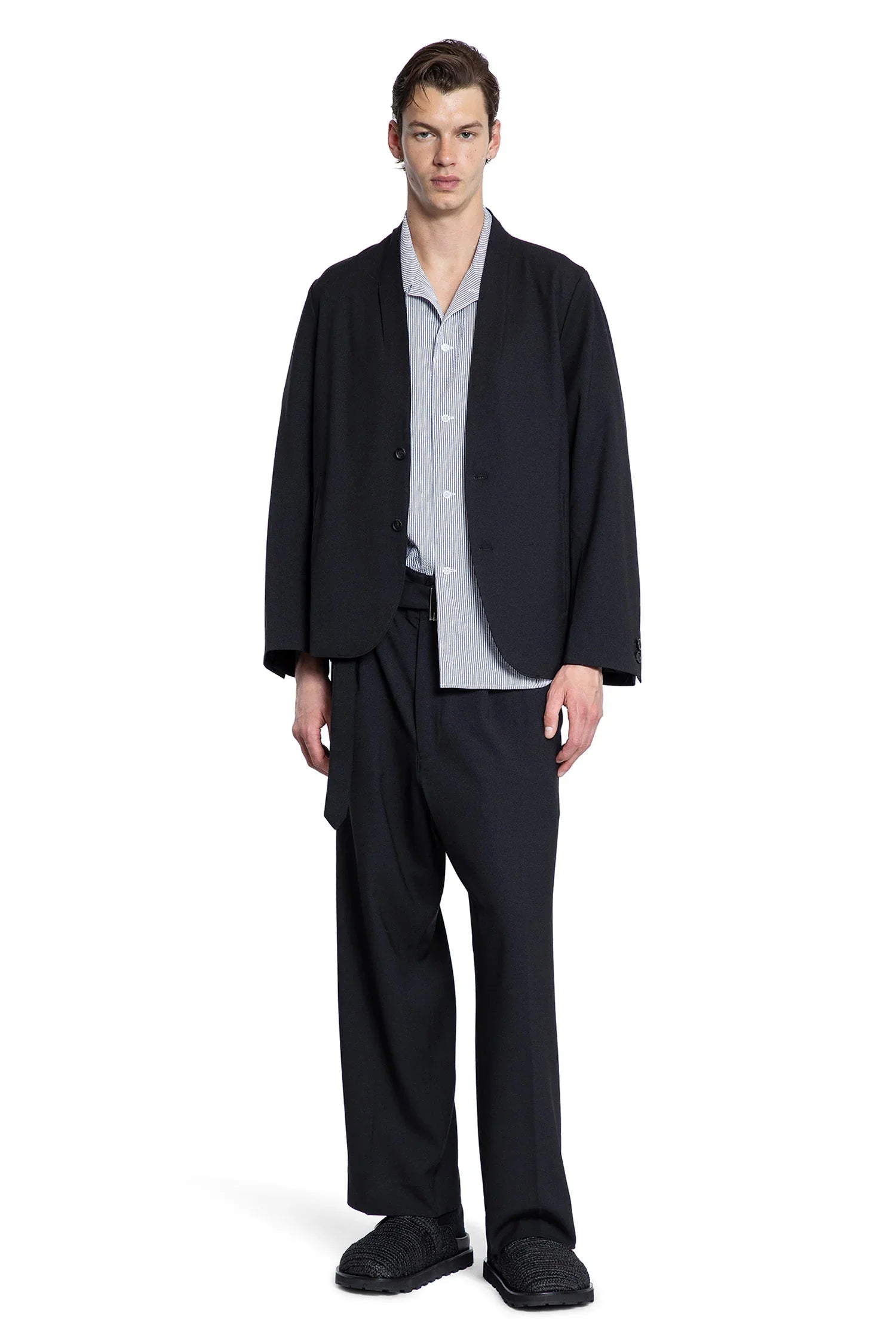 KUON MAN BLACK TROUSERS - Antonioli.eu