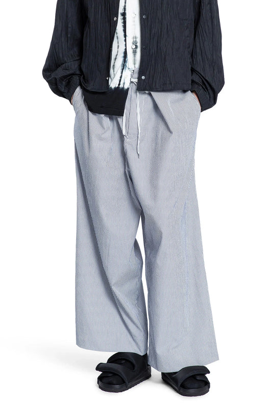 Seersucker hakama trousers - Antonioli.eu