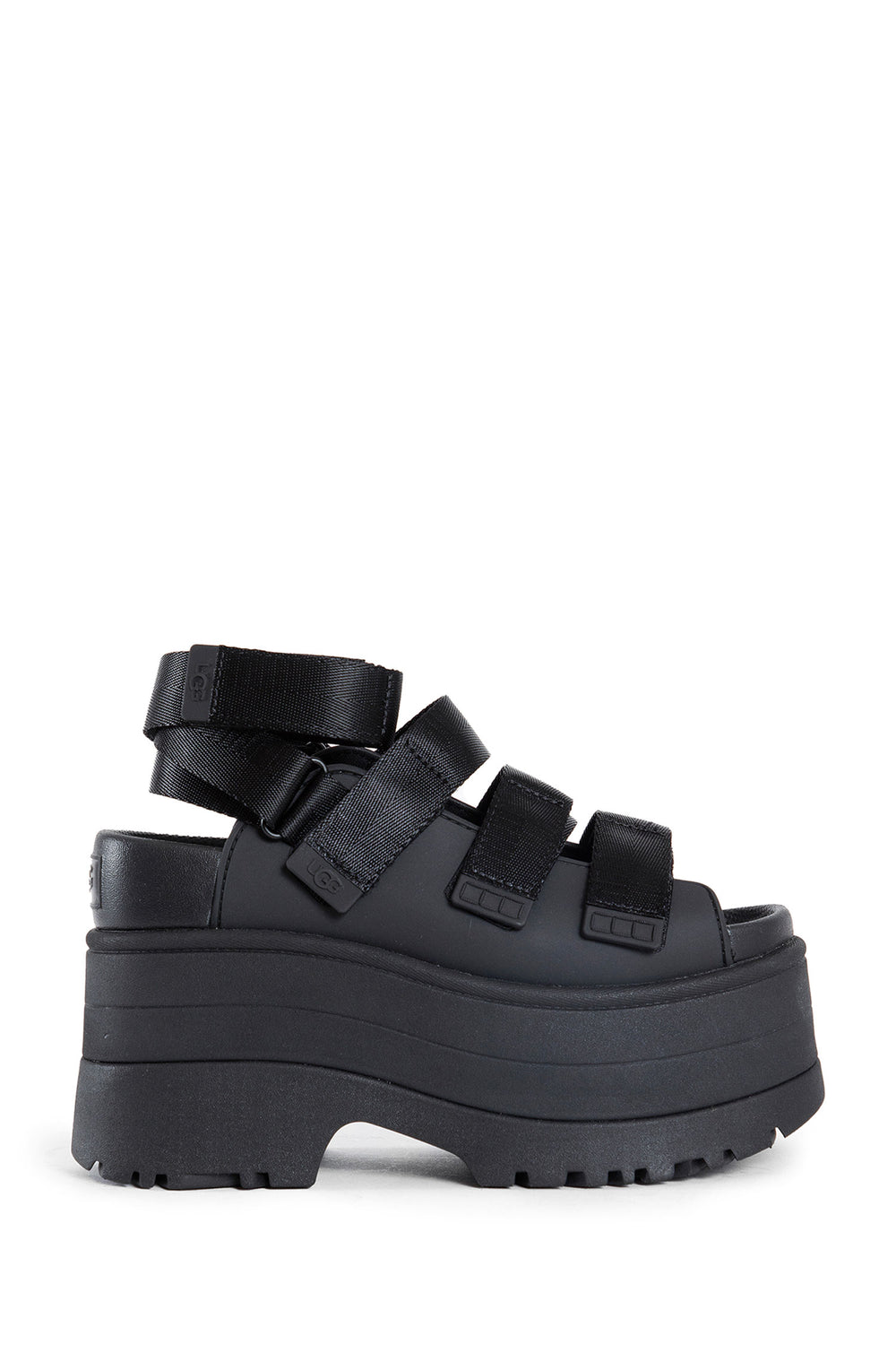 UGG WOMAN BLACK SANDALS & SLIDES