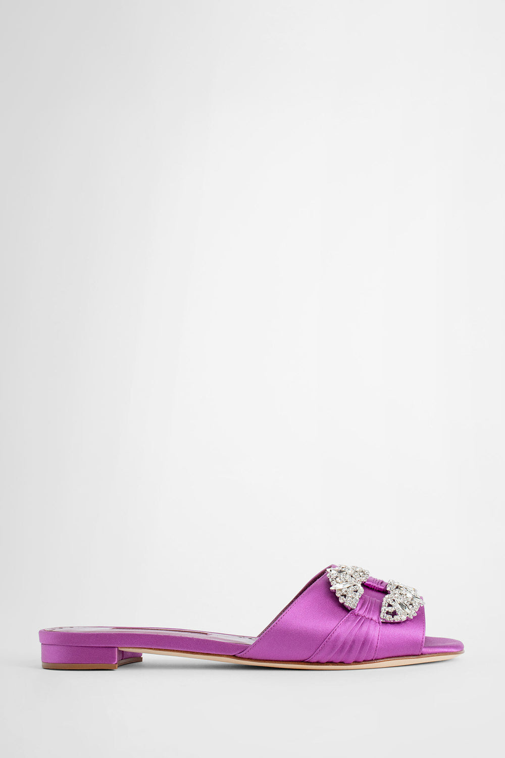 MANOLO BLAHNIK WOMAN PURPLE SANDALS & SLIDES