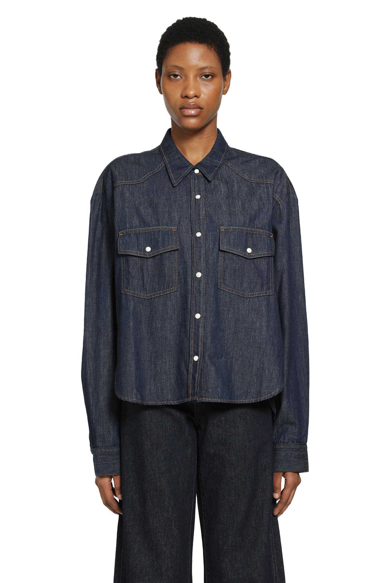 
              KHAITE Grenon Chambray Shirt woman
            