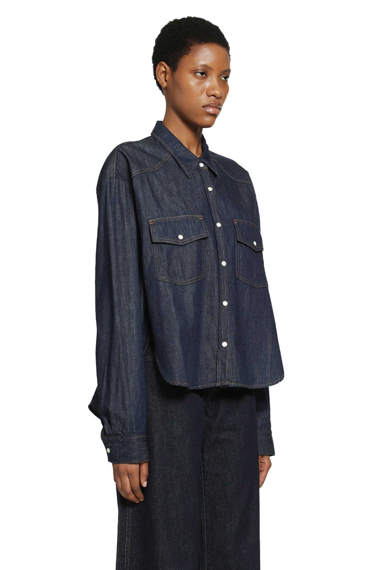 
              KHAITE Grenon Chambray Shirt woman
            