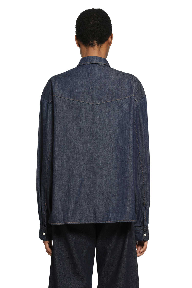 KHAITE Grenon Chambray Shirt woman