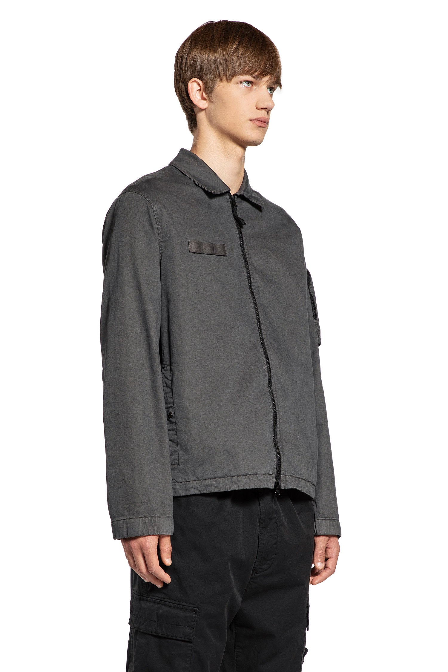 STONE ISLAND MAN GREY SHIRTS