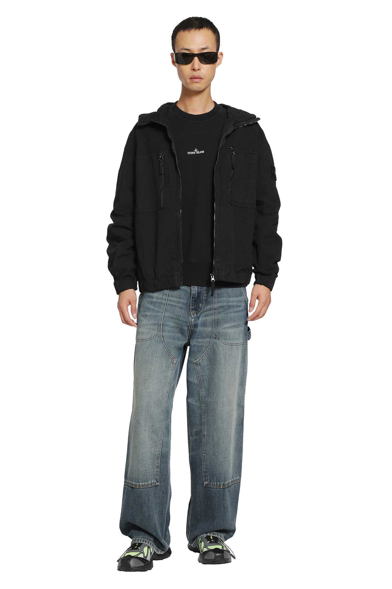 STONE ISLAND 1200011 Cotton Ripstop Hooded Overshirt man