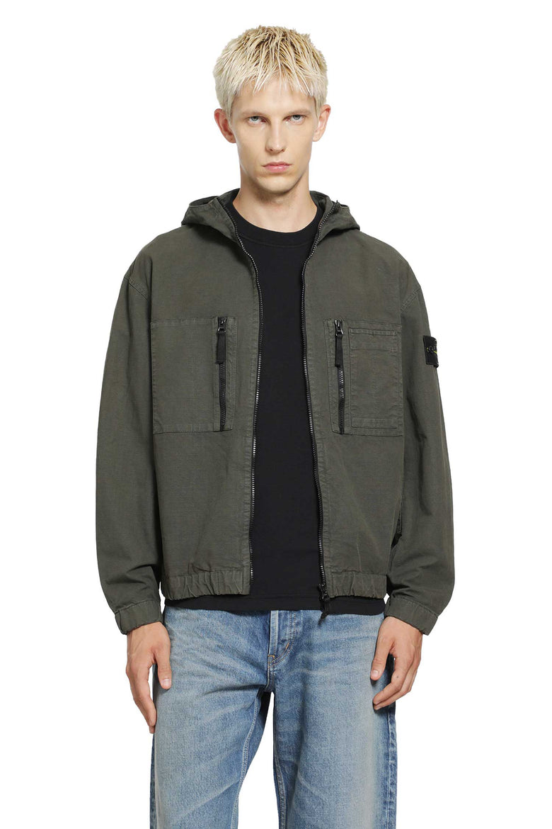 STONE ISLAND 1200011 Hooded Overshirt man