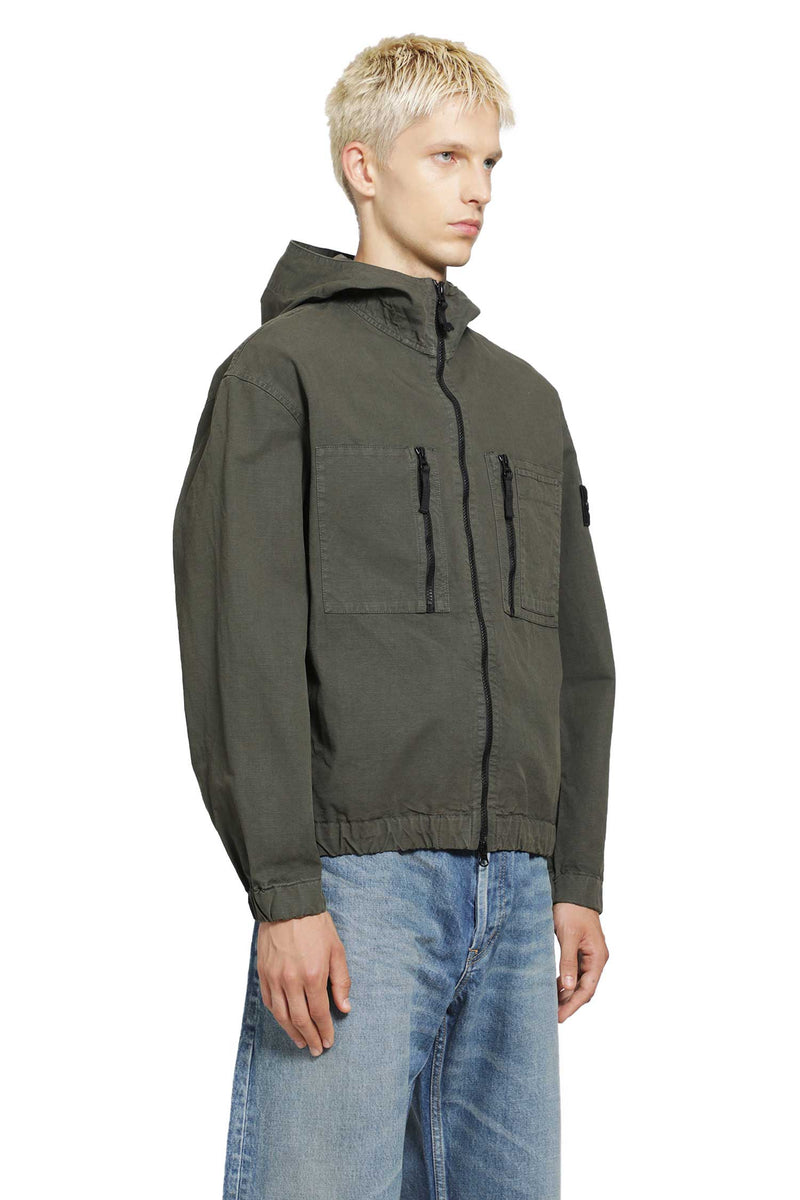 STONE ISLAND 1200011 Hooded Overshirt man