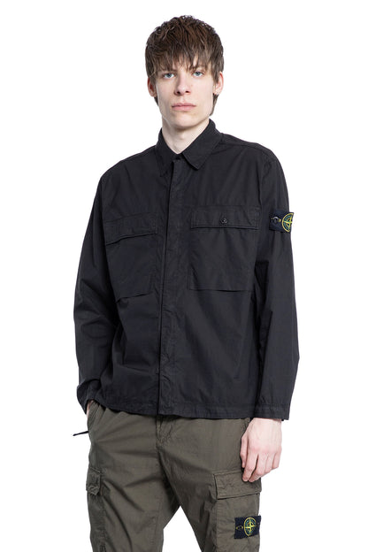 STONE ISLAND MAN BLACK SHIRTS