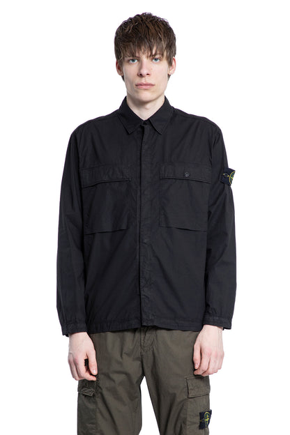 STONE ISLAND MAN BLACK SHIRTS