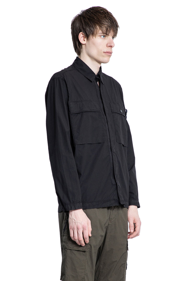 STONE ISLAND MAN BLACK SHIRTS