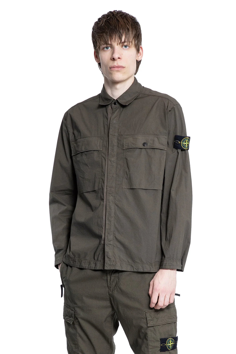 STONE ISLAND MAN GREEN SHIRTS - Antonioli.eu